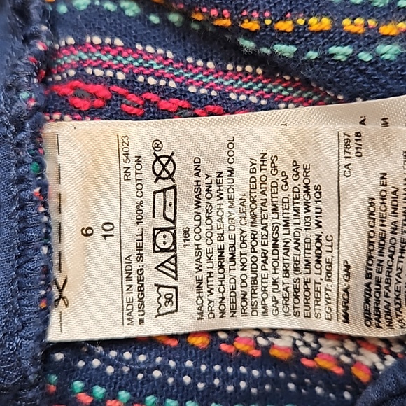 GAP CITY SHORT 6 SHORTS MULTI-COLORED POCKETS BELT LOOPS - Picture 9 of 9